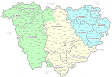 Image carte des pays de Haute-Loire
