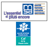 Logo CAF et MSA