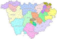 carte des cantons de Haute-Loire