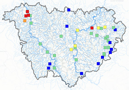 Carte Observatoire départemental de l'eau ODE