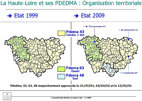 L'organisation territoriale en Haute-Loire