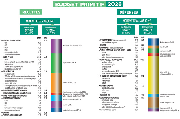 Le budget en graphique