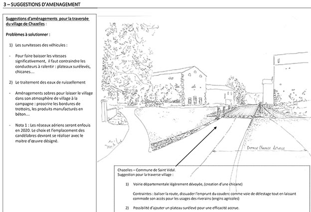 Plan d'aménagement Chazelles