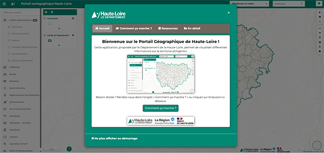 portail géographique de Haute Loire