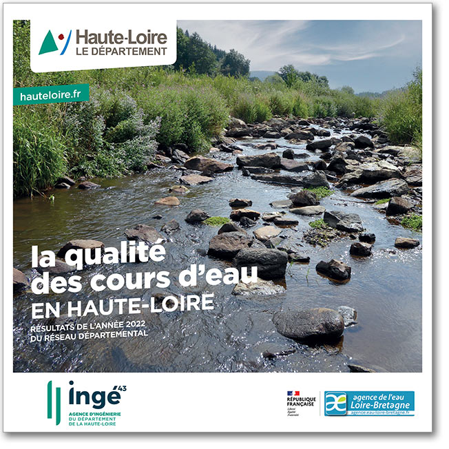 Couverture plaquette qualité de l'eau en Haute-Loire 2022