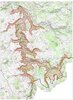 Carte des gorges de la Loire et ses affluents partie sud